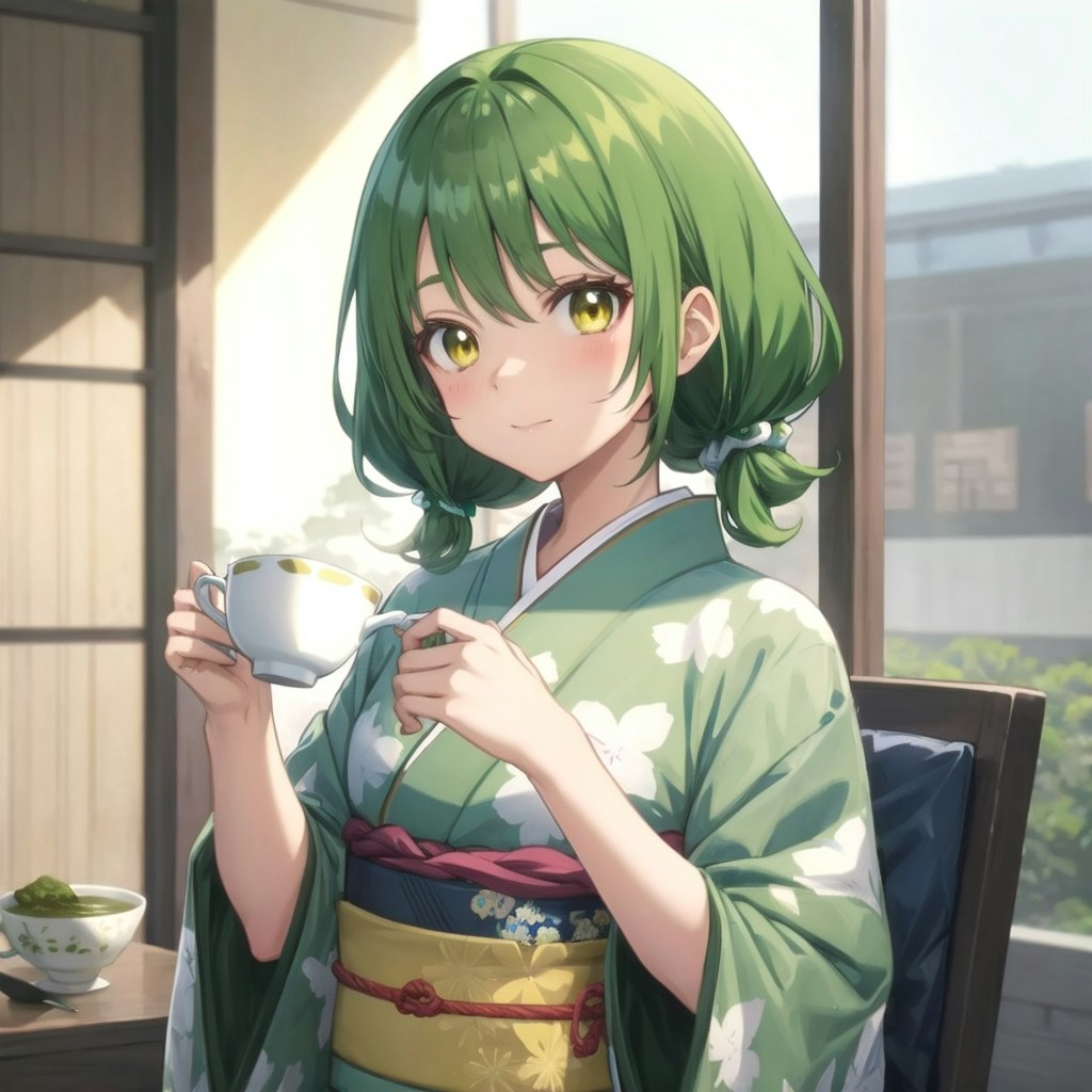 抹茶の女の子