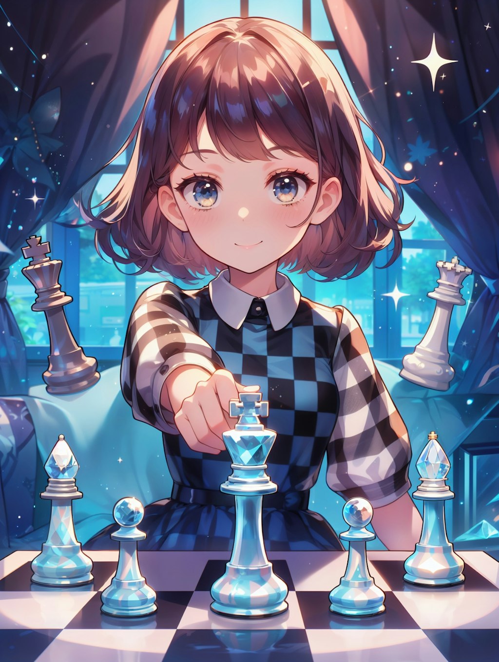 Check chess queen