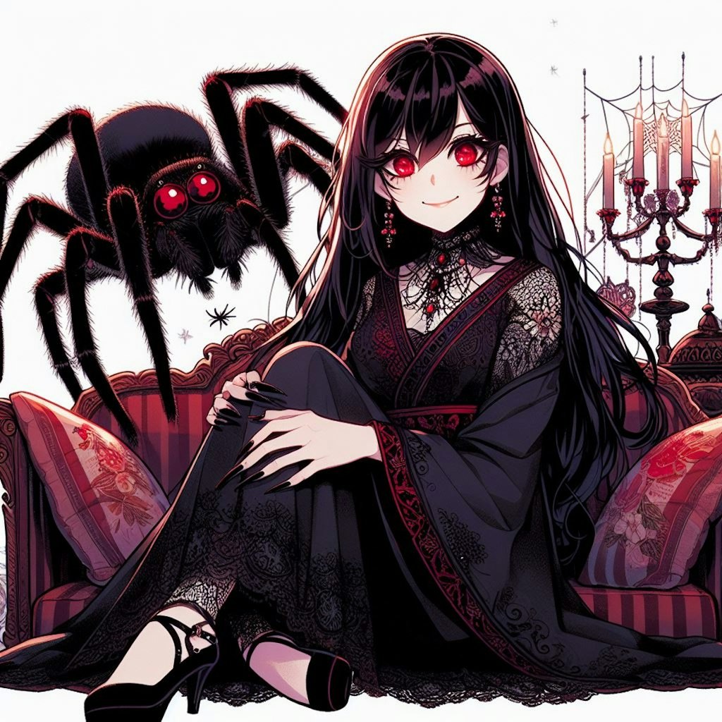 女郎蜘蛛の擬人化🕷️