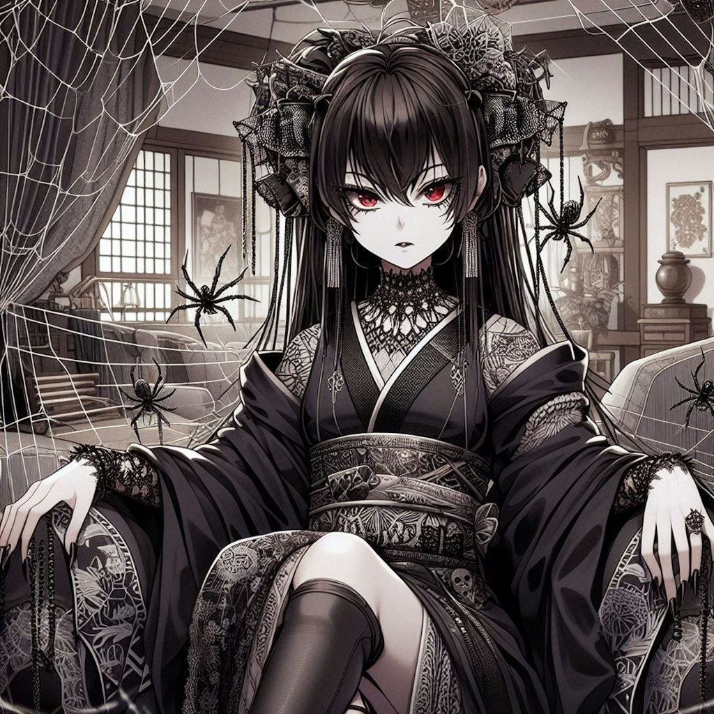 女郎蜘蛛の擬人化🕷️