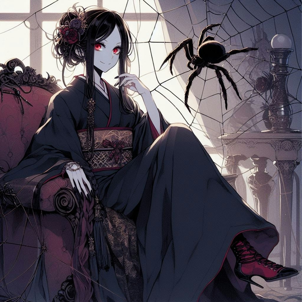 女郎蜘蛛の擬人化🕷️