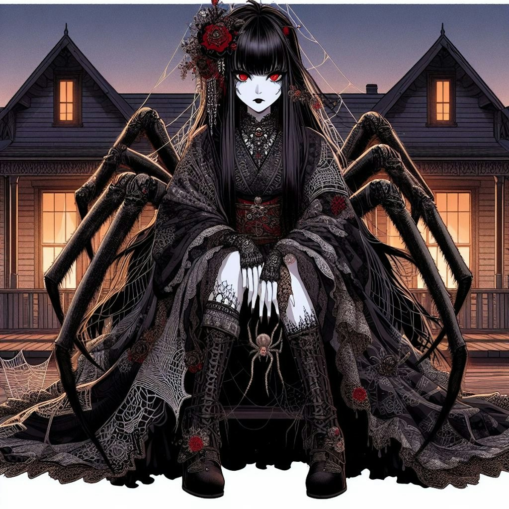 女郎蜘蛛の擬人化🕷️