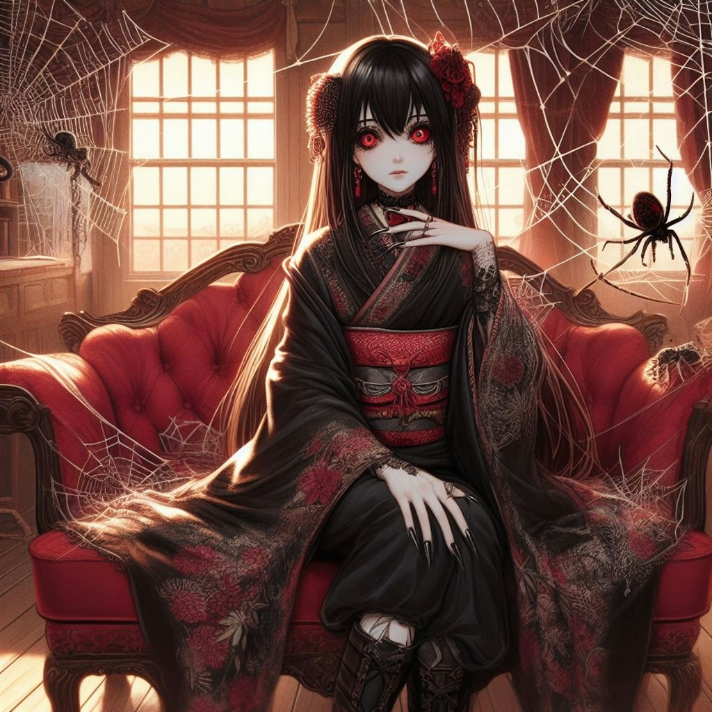 女郎蜘蛛の擬人化🕷️