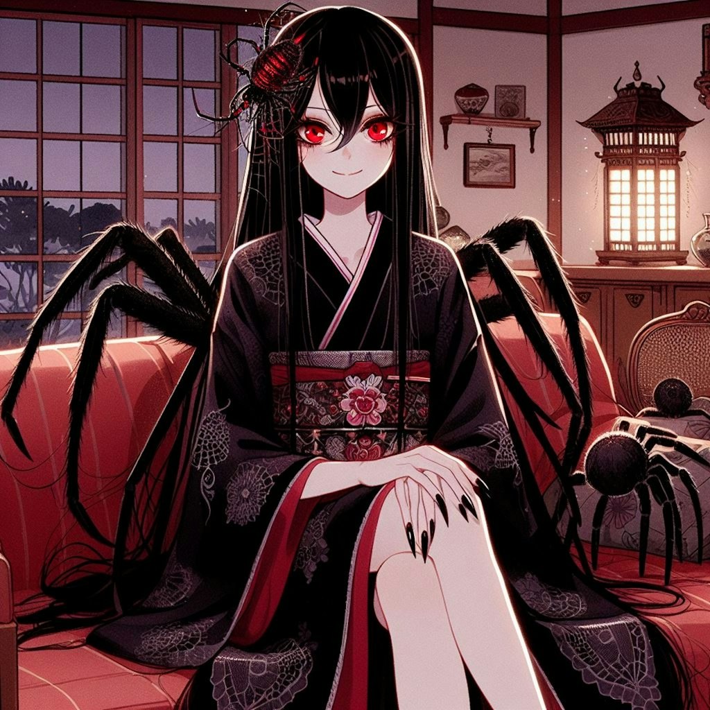 女郎蜘蛛の擬人化🕷️