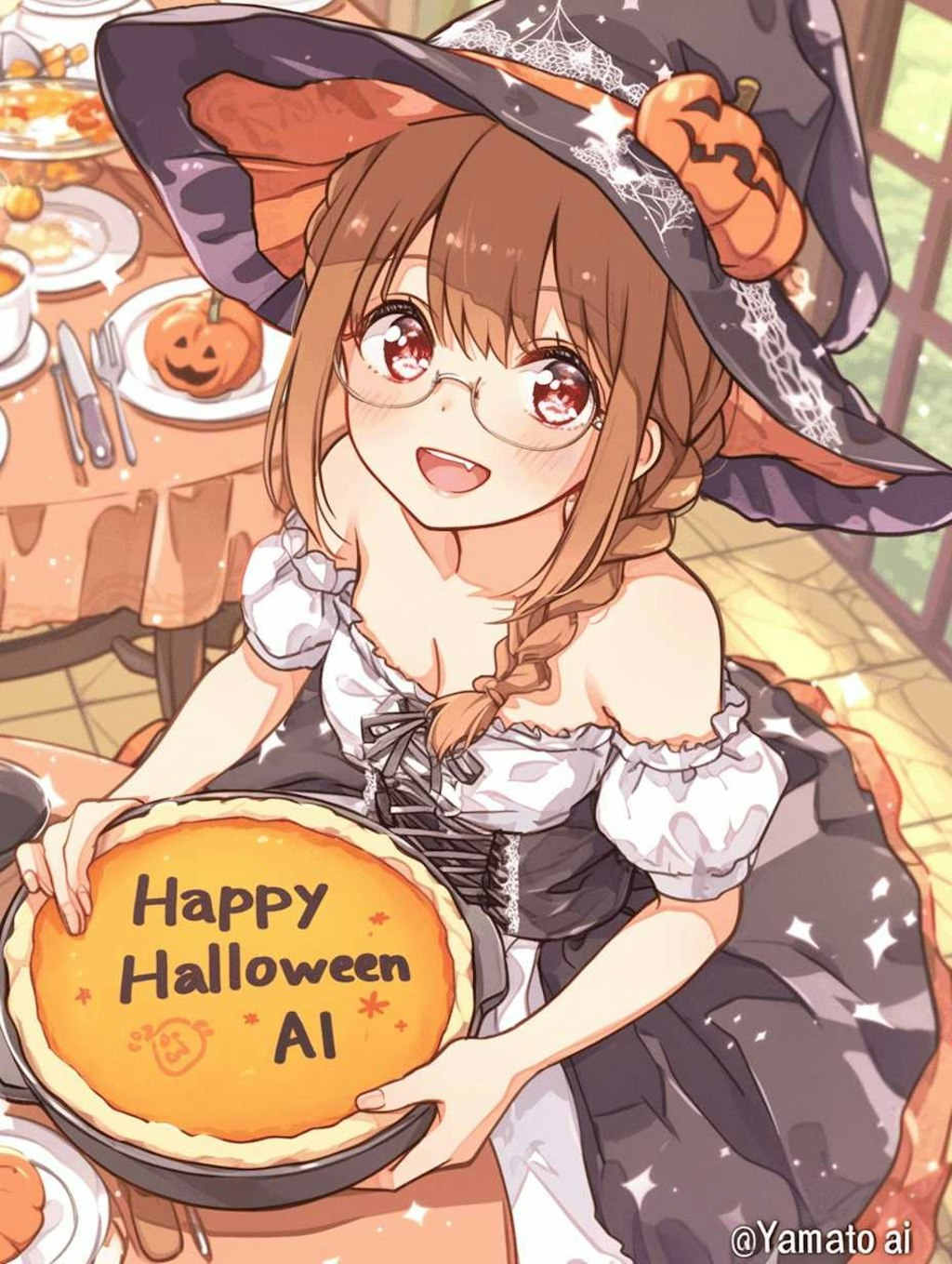 ハロウィンのパイができたよ💕