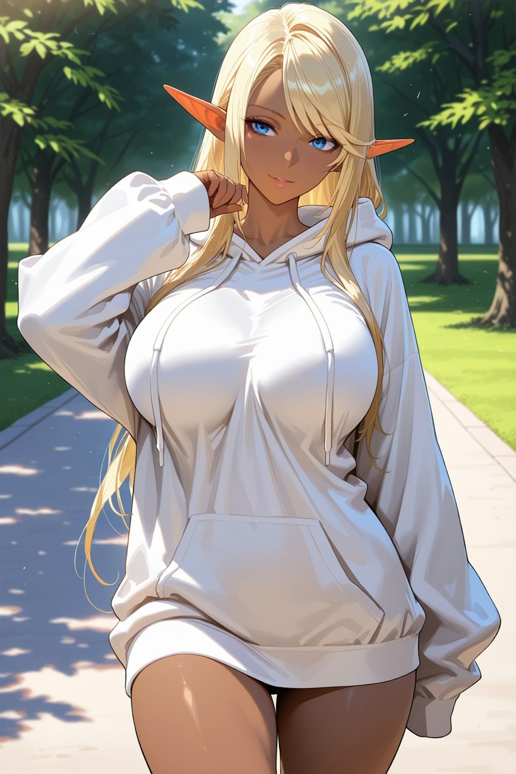 パーカーの下はどうなってるでしょうか♡