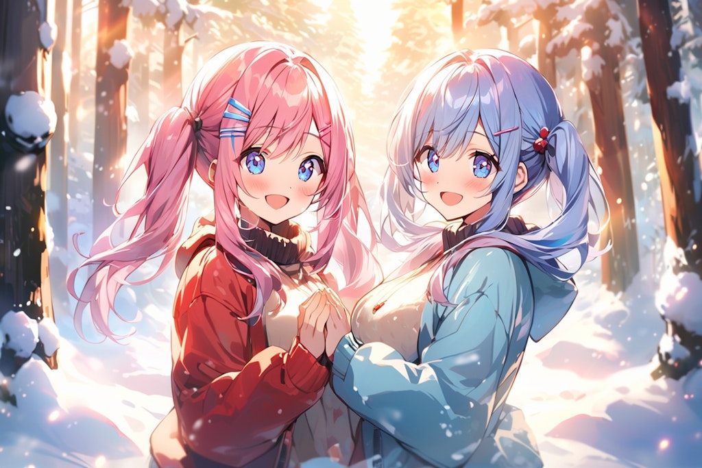 お兄ちゃん！雪ですよ~