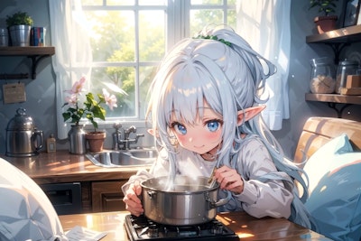 Elf preparing a meal 29