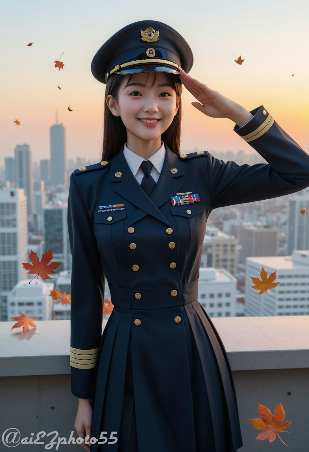 軍人さん衣替え