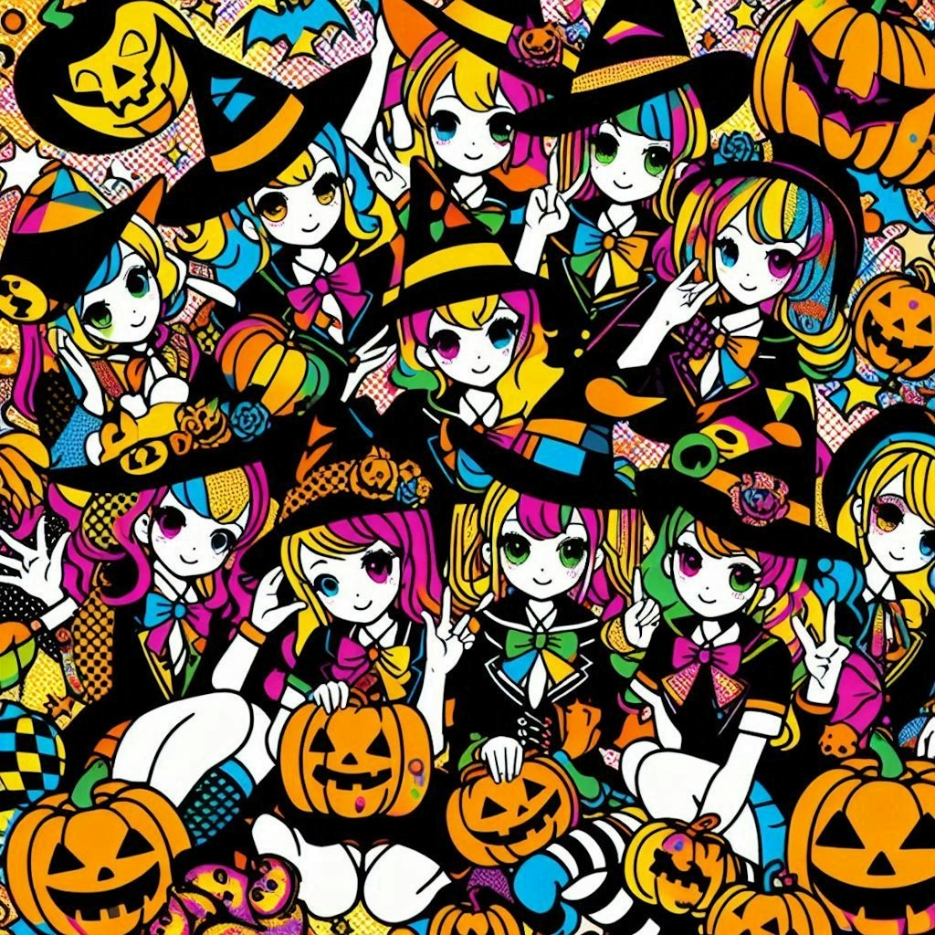 魔法少女のハロウィンパーティー