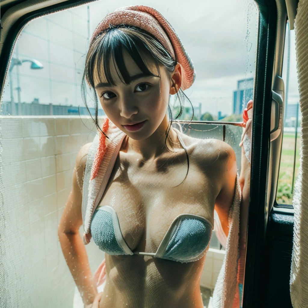 洗車窓ふきサービス💗①