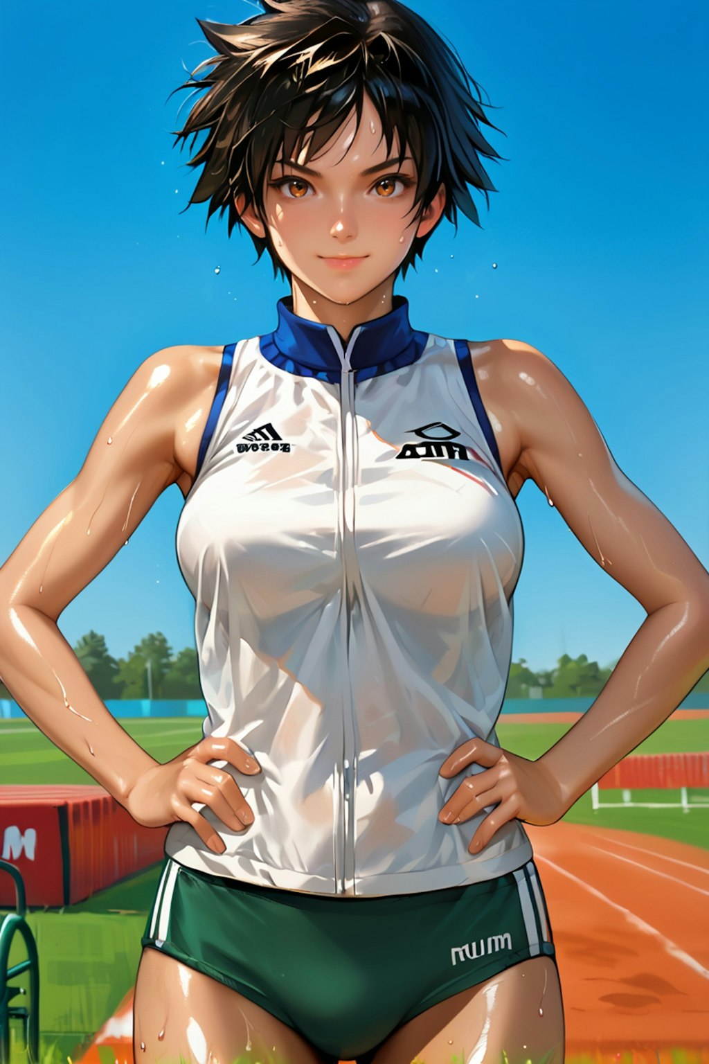 短髪のスポーツ娘