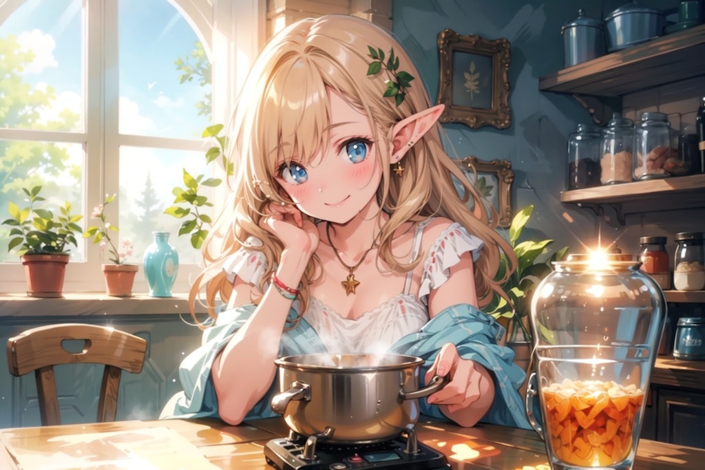 Elf preparing a meal 38