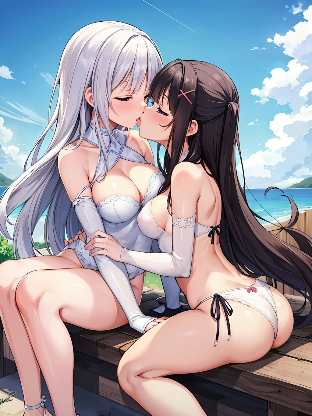 百合キス