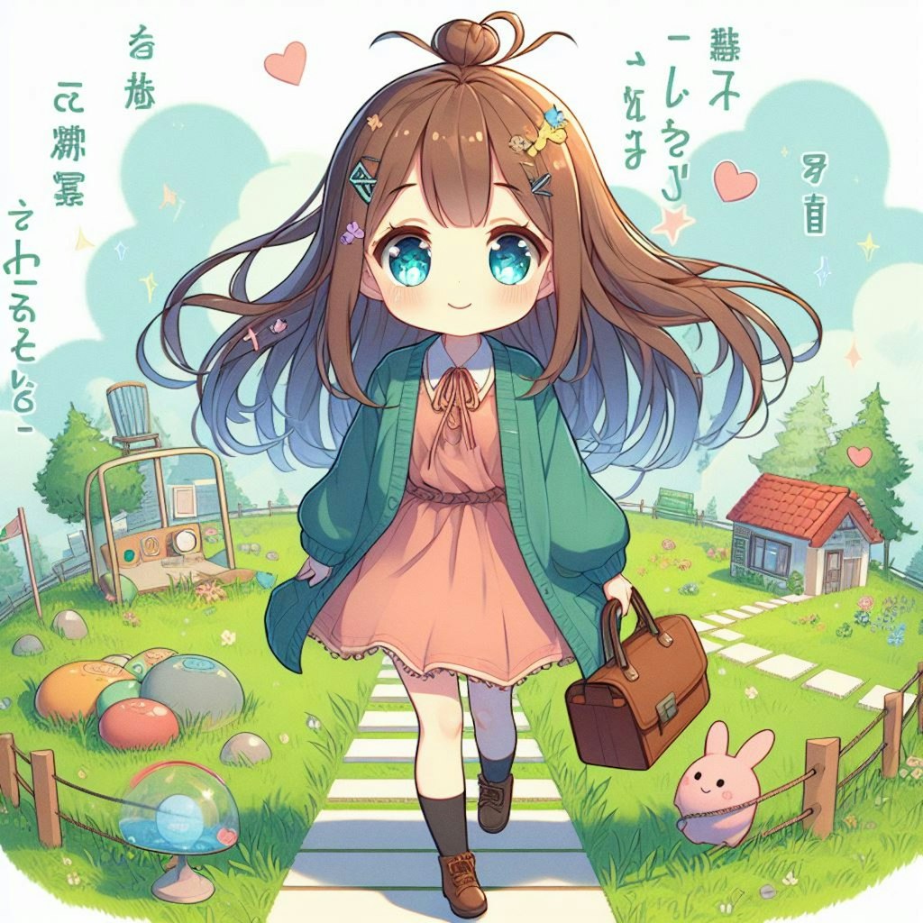 草の戸も住み替はる代ぞ雛の家・ちびキャラ編