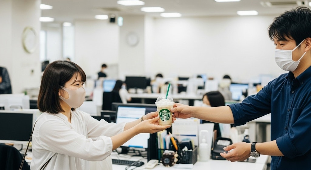 味に若干の違和感があるスタバの差し入れの真相