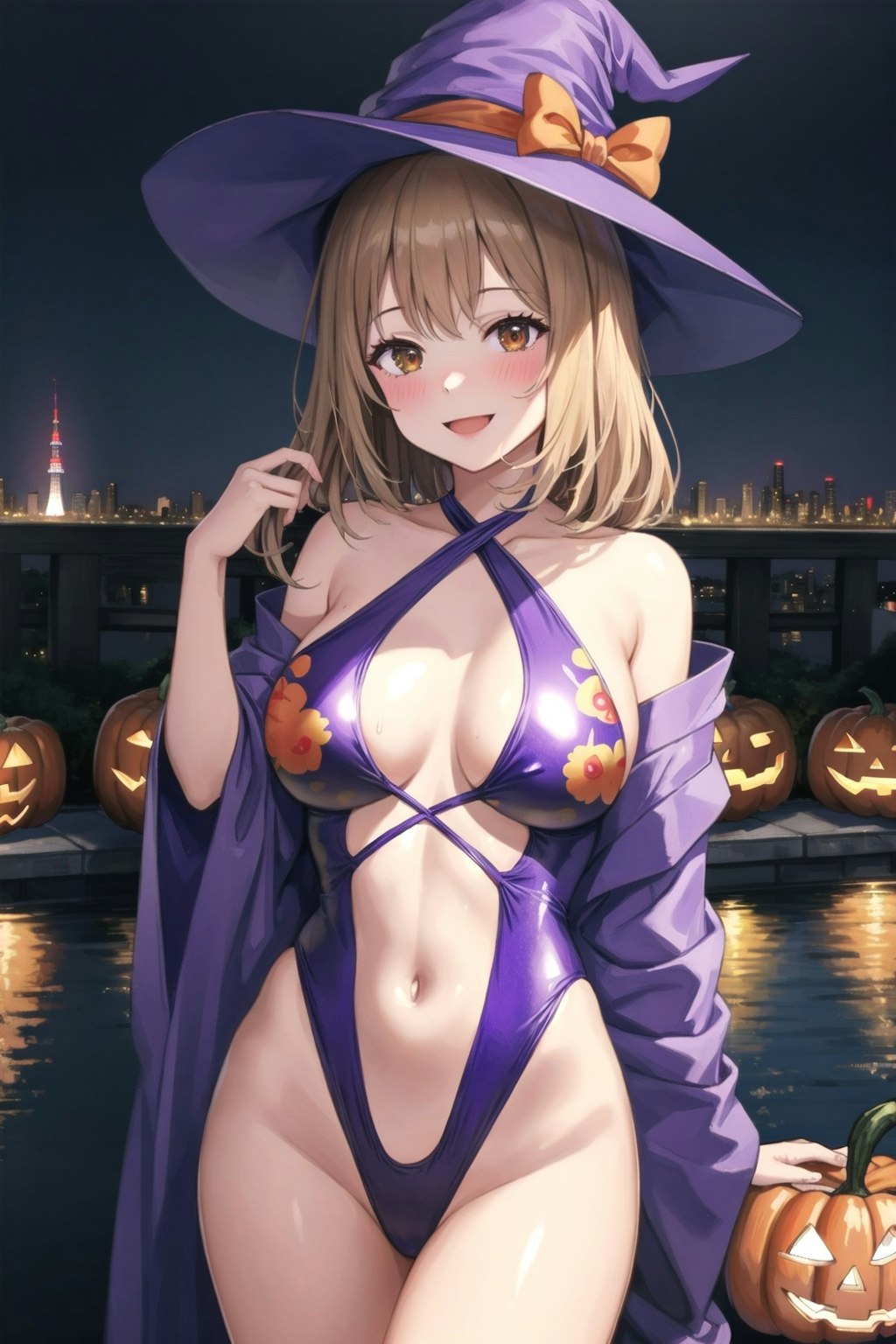 水着でハロウィン