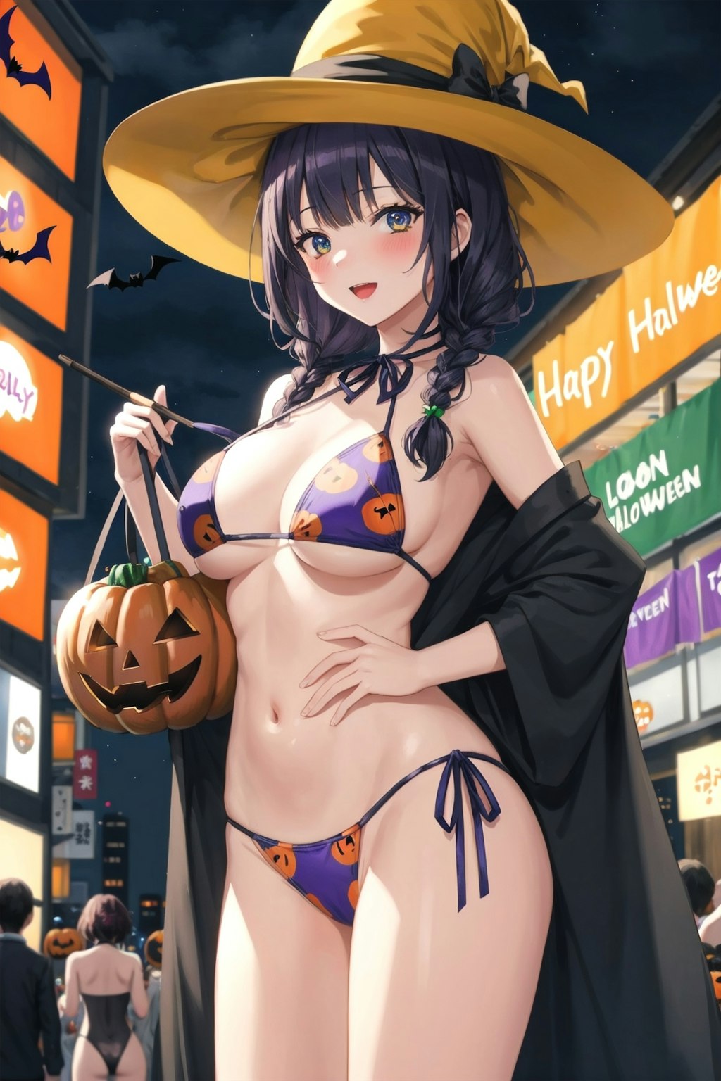 水着でハロウィン