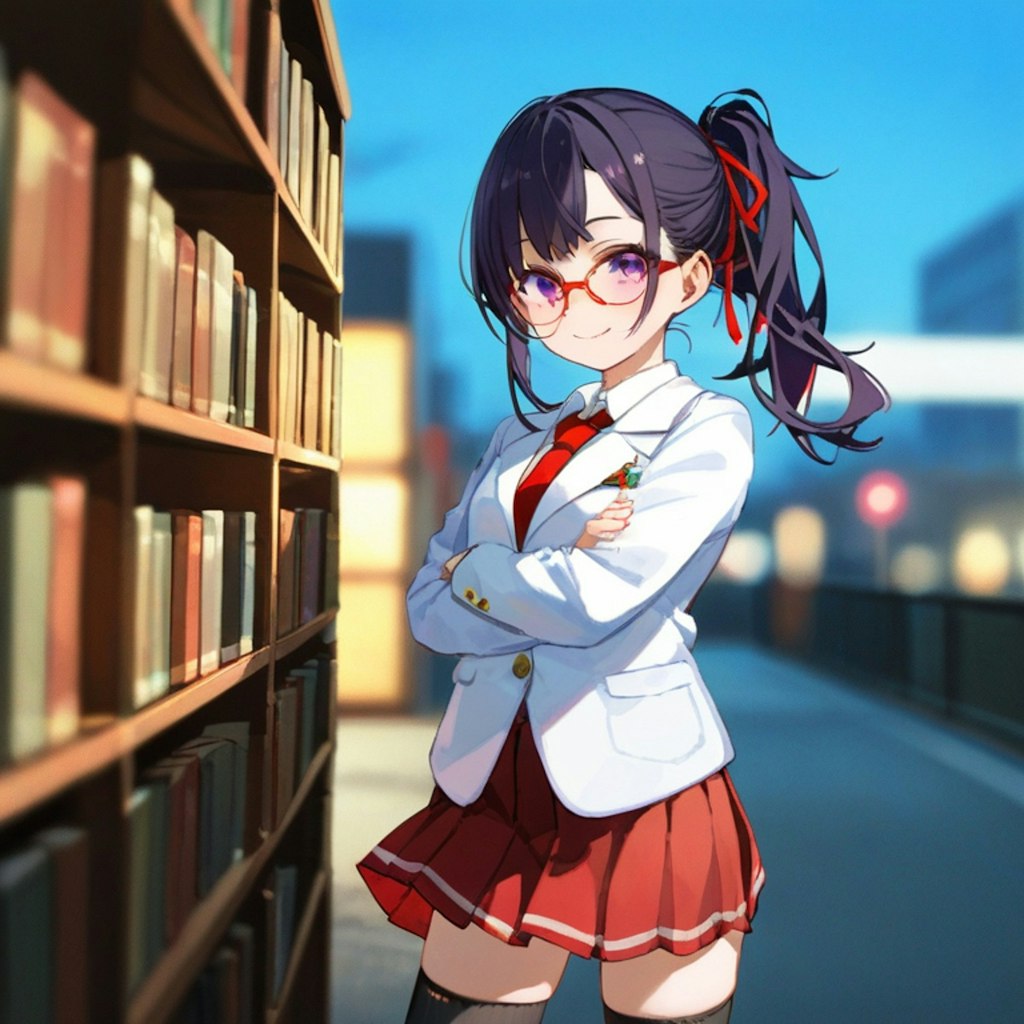 大図書館の眼鏡ちゃん