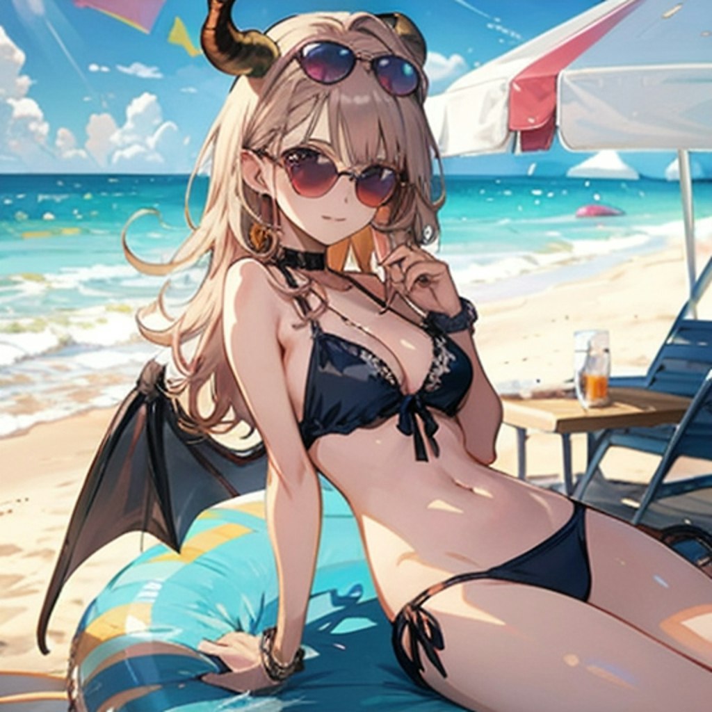 バカンス中の悪魔っ子250719