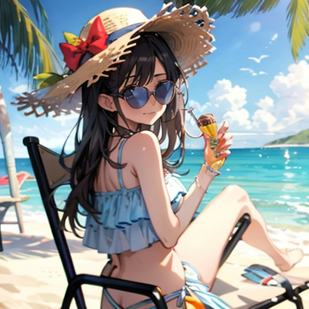 バカンス中の悪魔っ子250719