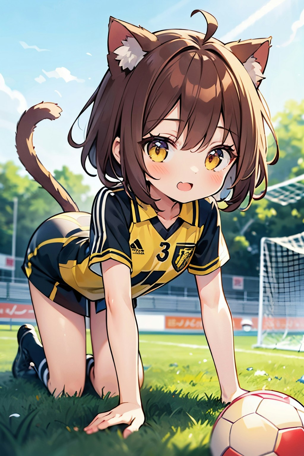 猫サッカー