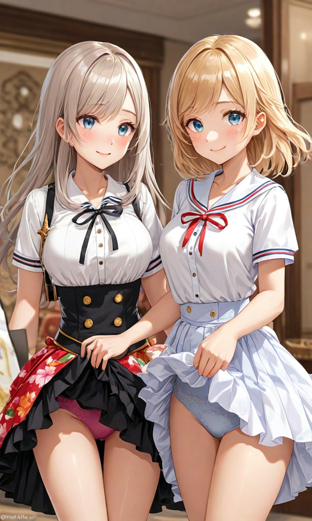 パンチラとセーラー服と女子高校生と