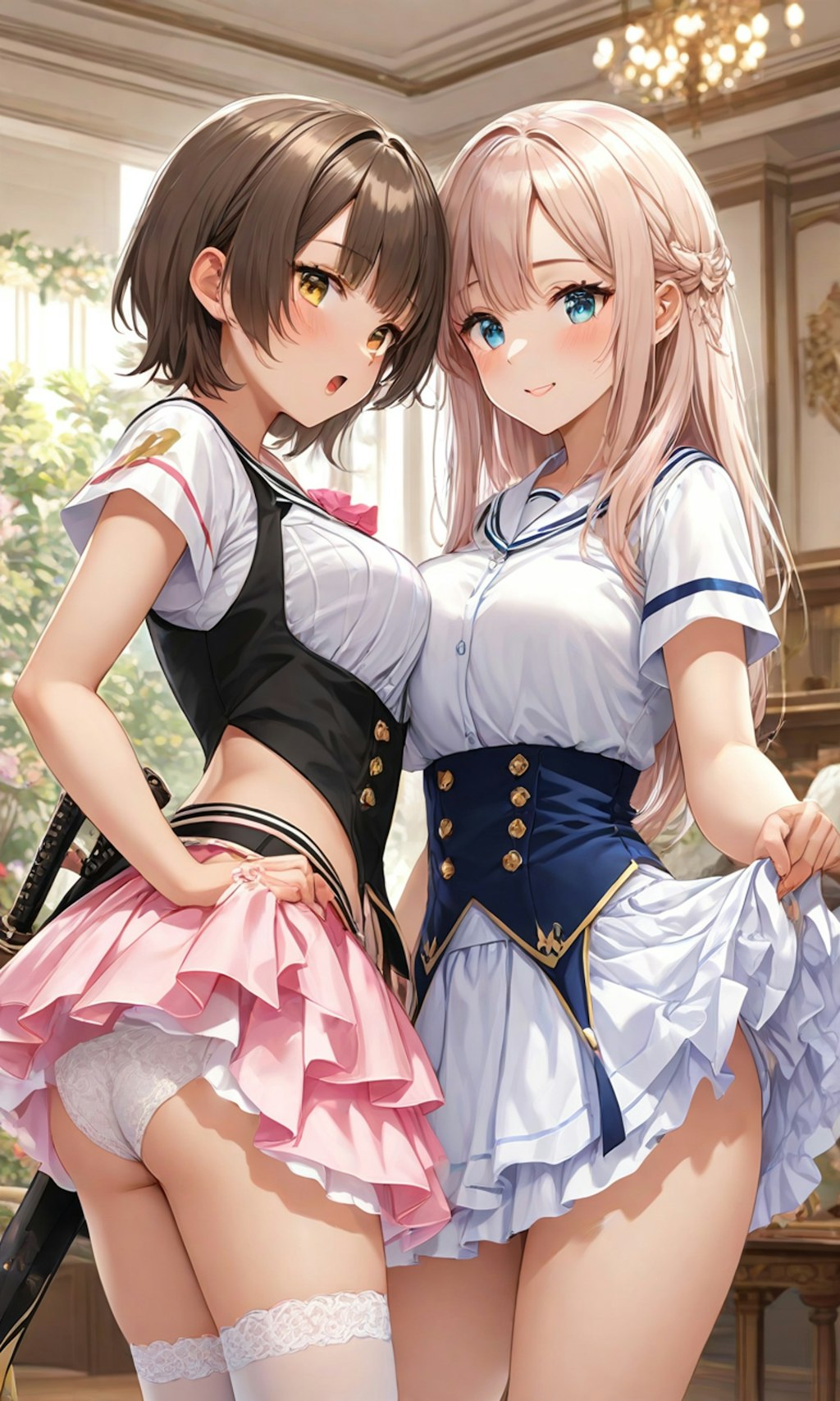 パンチラとセーラー服と女子高校生と