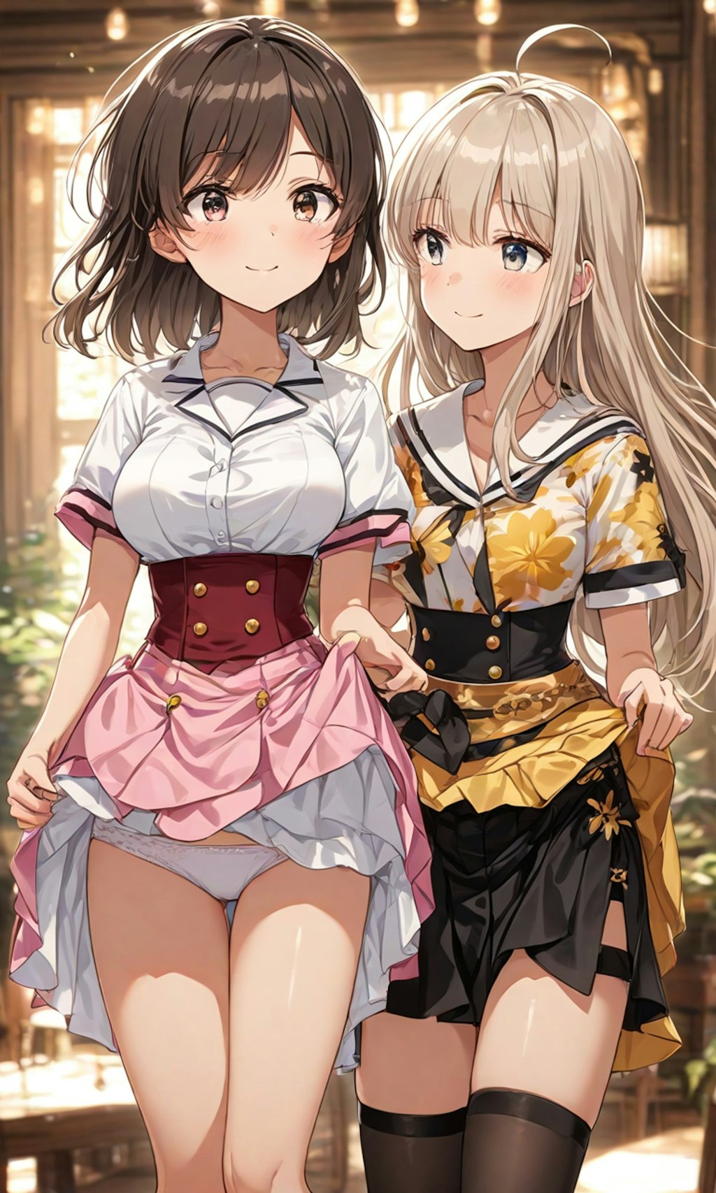 パンチラとセーラー服と女子高校生と