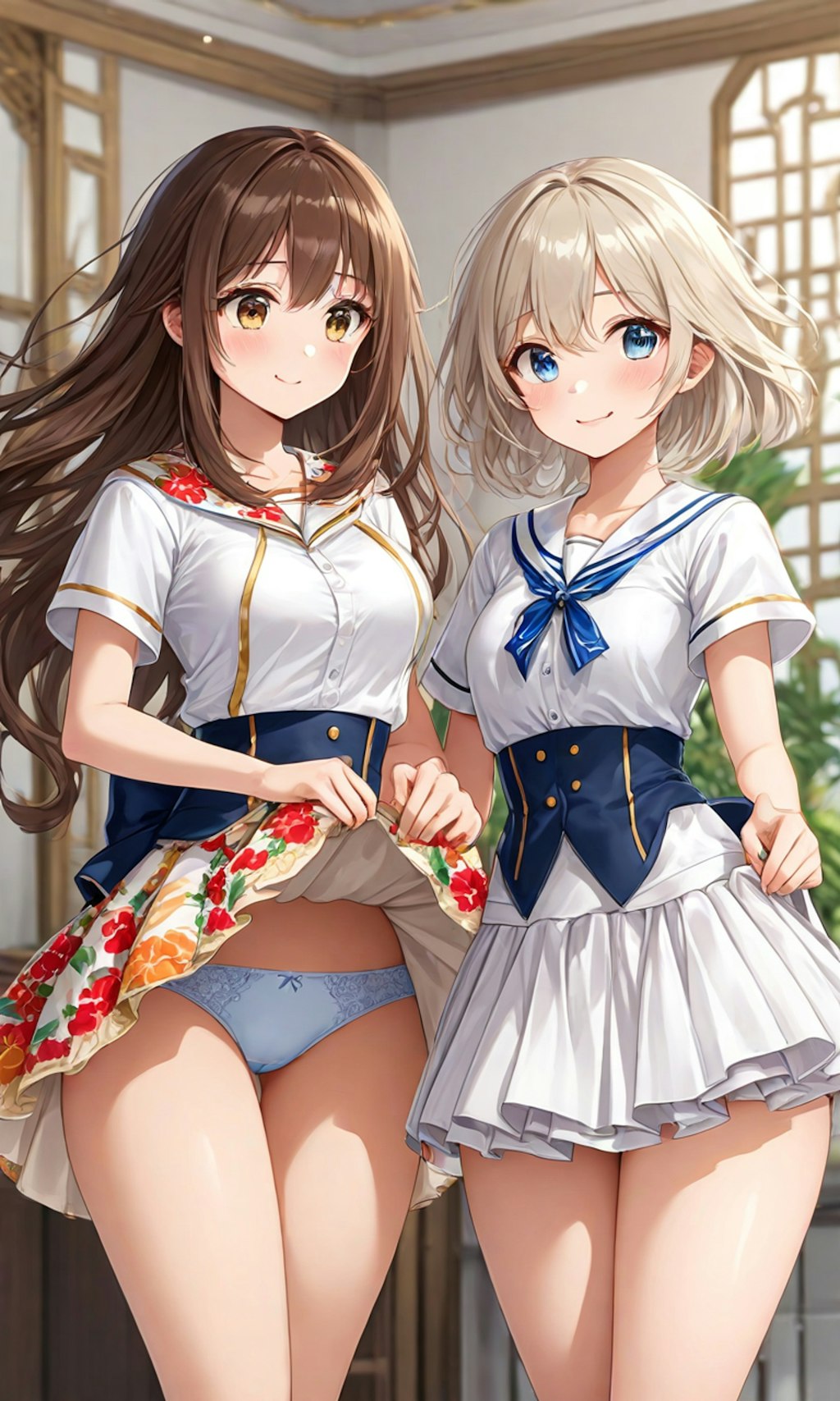 パンチラとセーラー服と女子高校生と