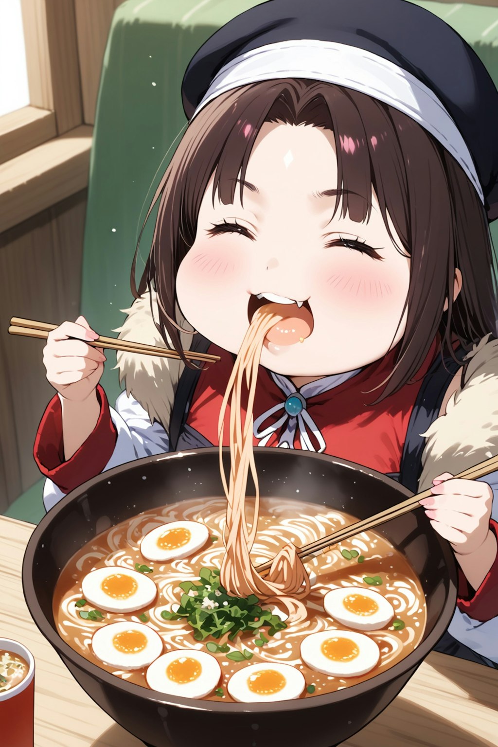 異世界でラーメンを食べるぽっちゃり女子