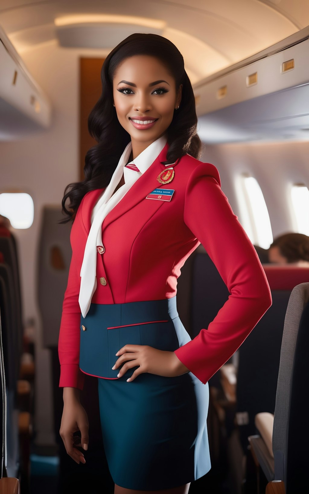 The Skies’ Most Beautiful Stewardess – A Breathtaking Vision of Elegance and Professionalism