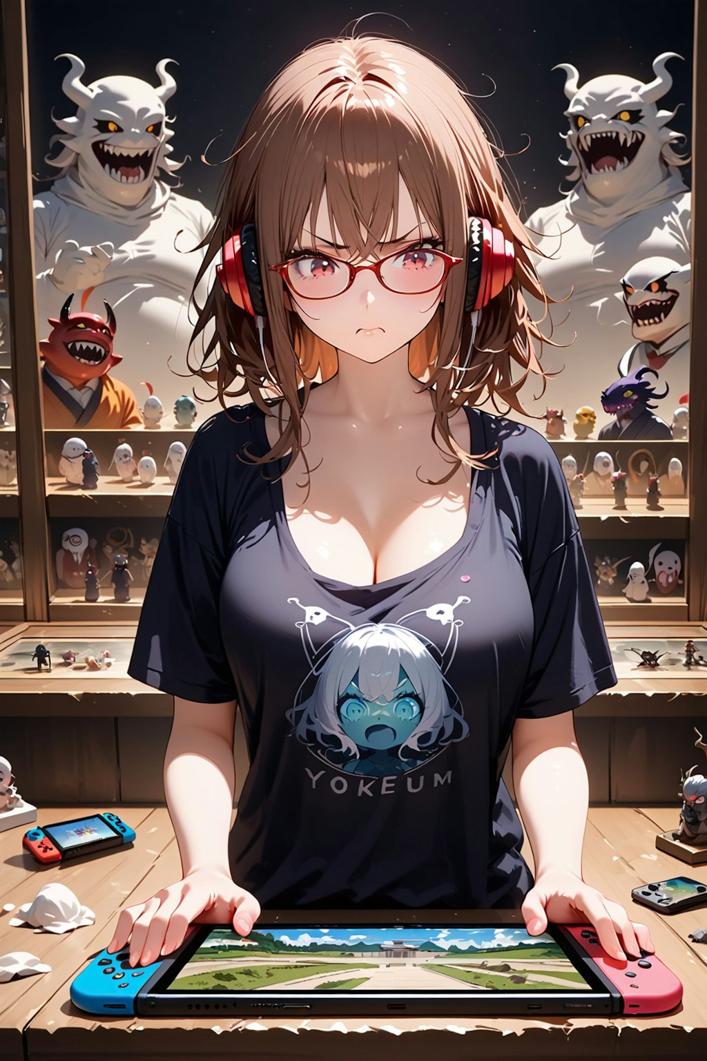 妖怪ミュージアムに連れ出されたけど平常運転なゲーム依存症の少女