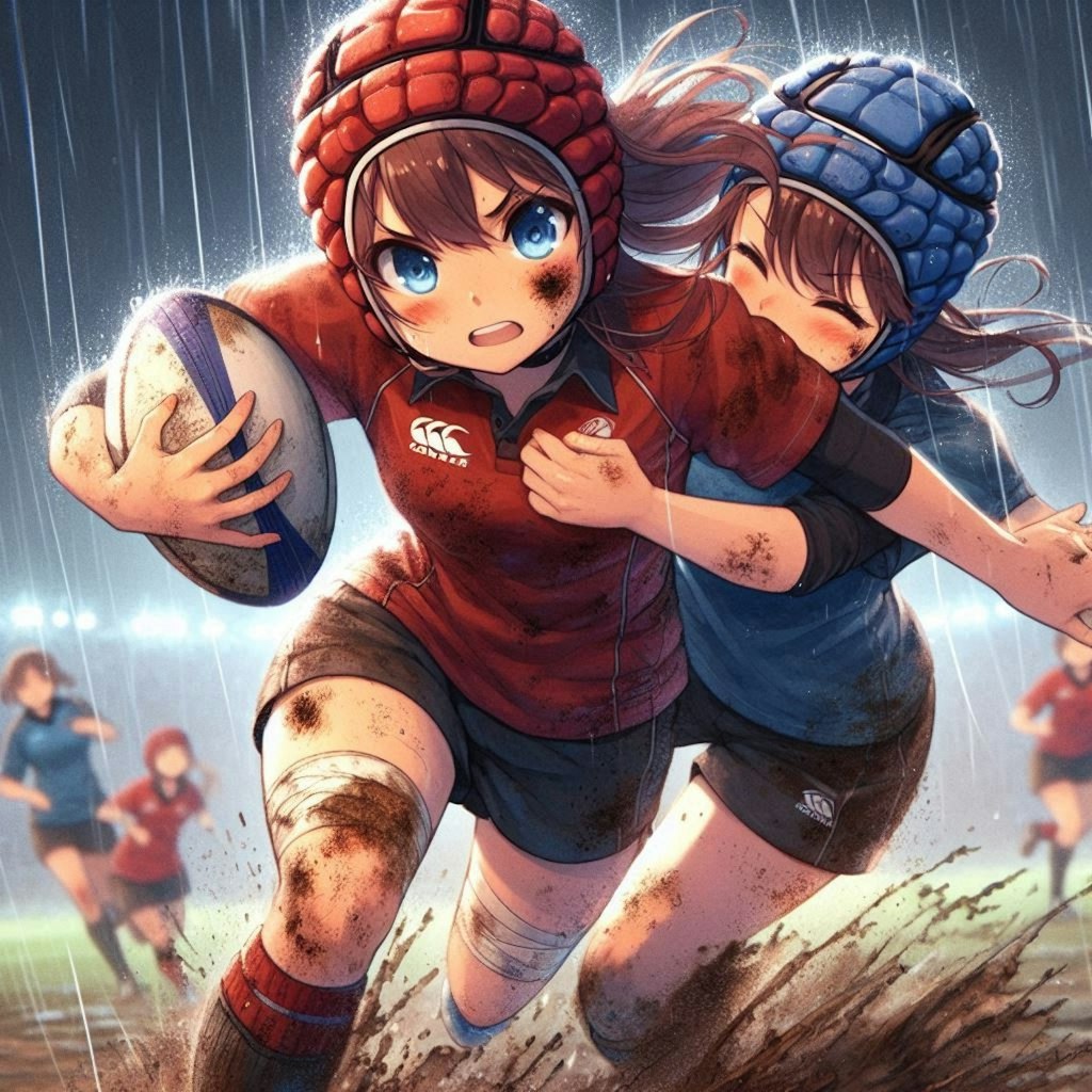 🏉泥まみれの女子ラグビー 99