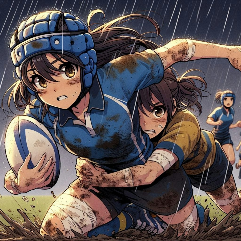 🏉泥まみれの女子ラグビー 99