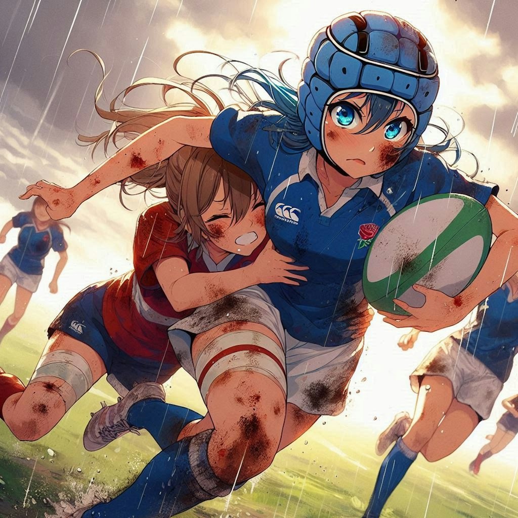 🏉泥まみれの女子ラグビー 99