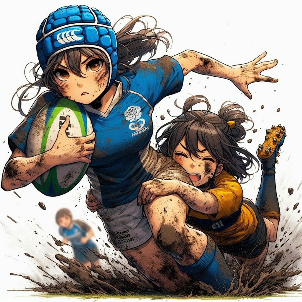 🏉泥まみれの女子ラグビー 99