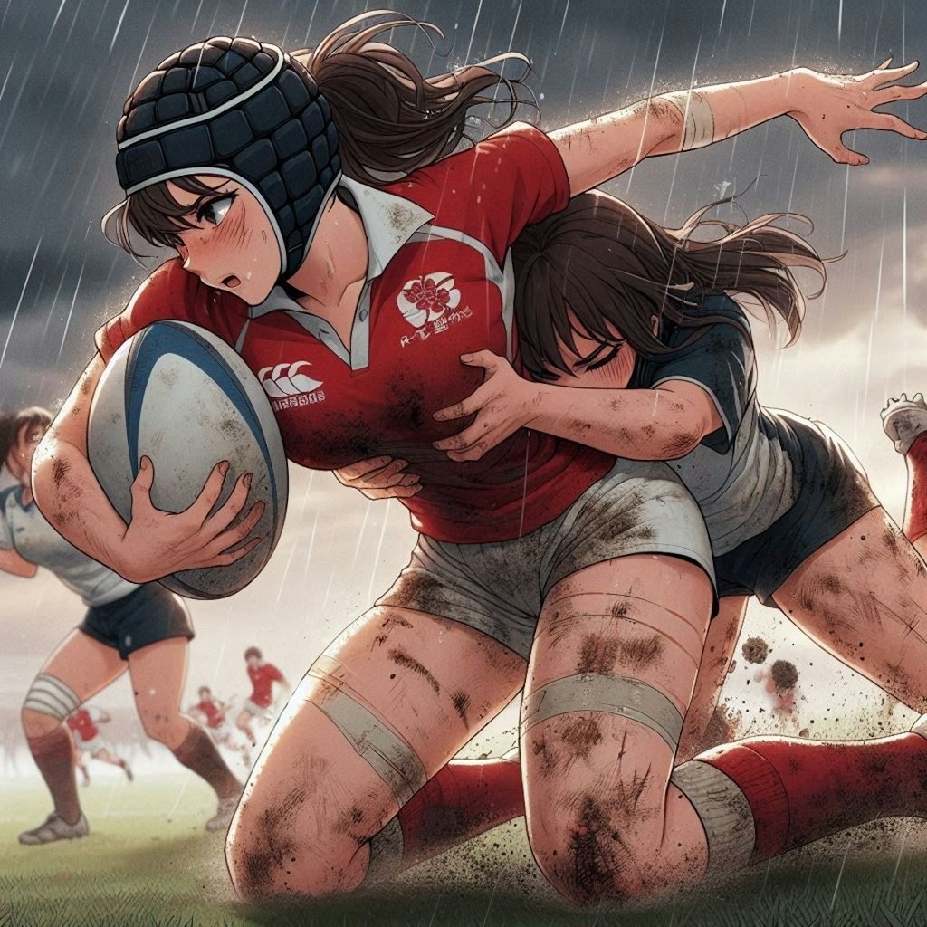 🏉泥まみれの女子ラグビー 99