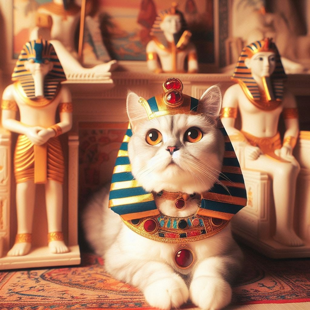 エジプトの女王猫
