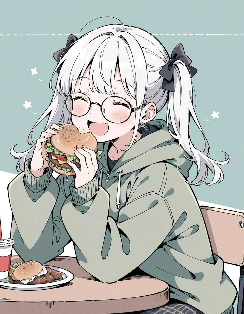 ハンバーガーおいしい