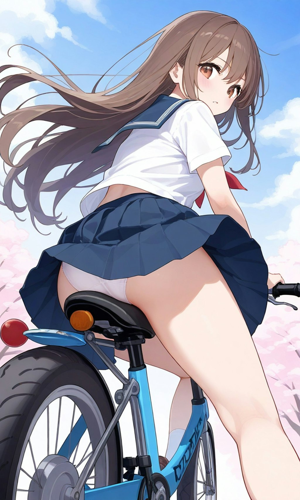 パンチラ自転車