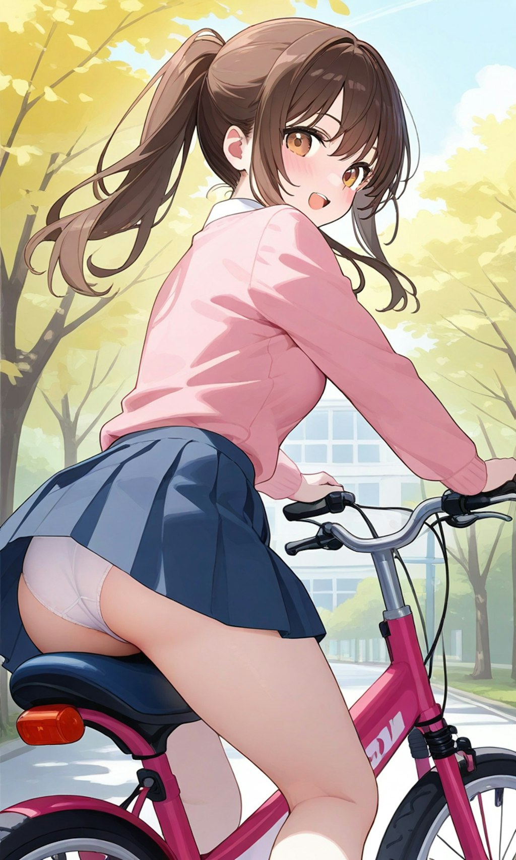 パンチラ自転車