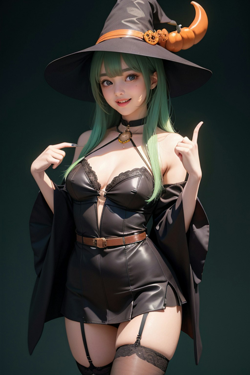 ハロウィンコスプレ グリーン1