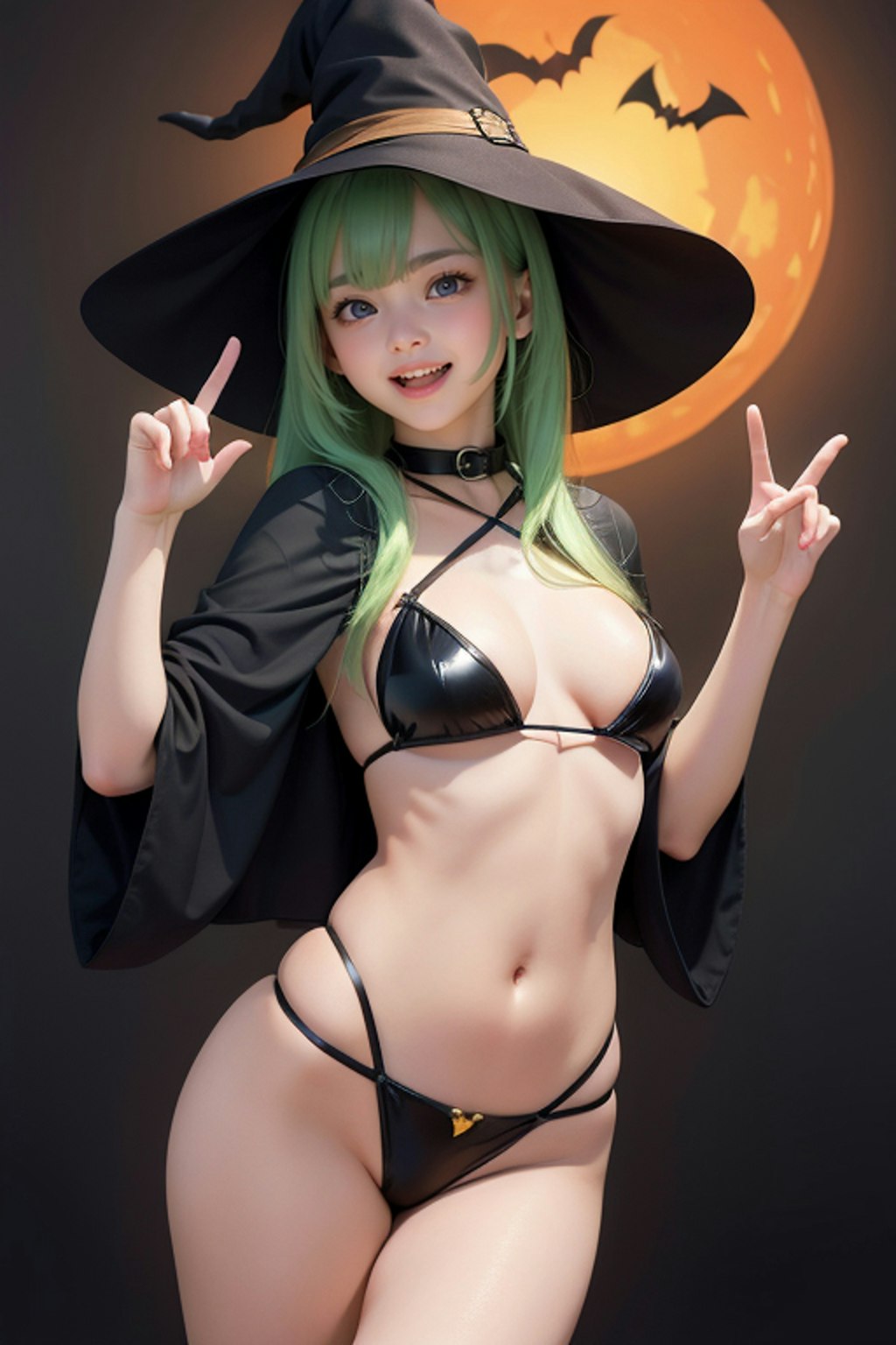 ハロウィンコスプレ グリーン1