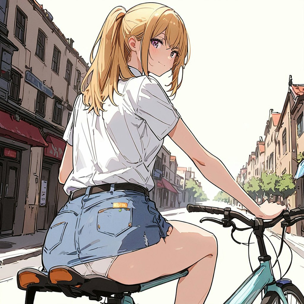 デニミニで自転車_SEEKER