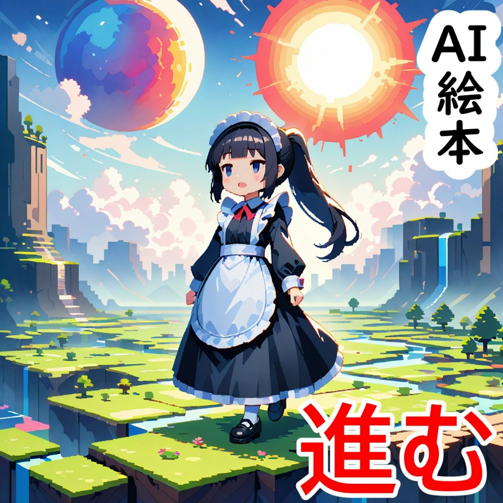 AI絵本「進む」