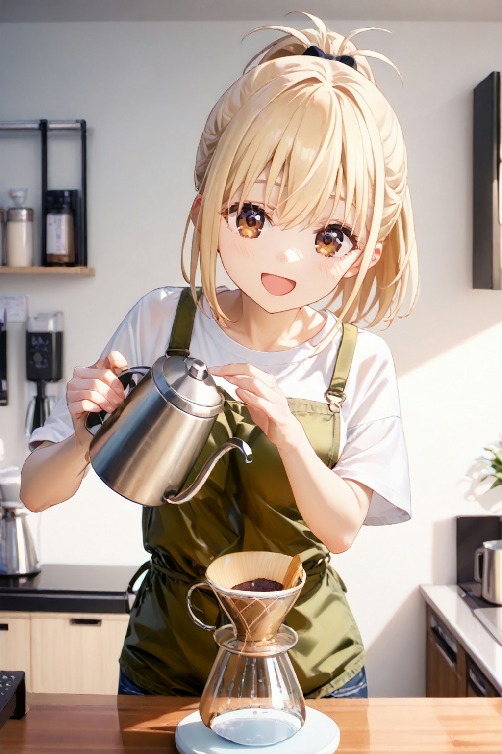 いまコーヒー淹れるね