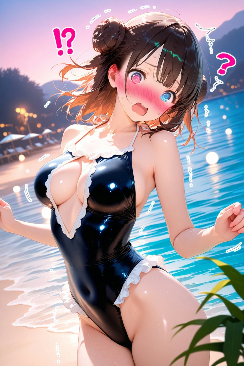 この水着恥ずかしい〜よ。別なの着させて
