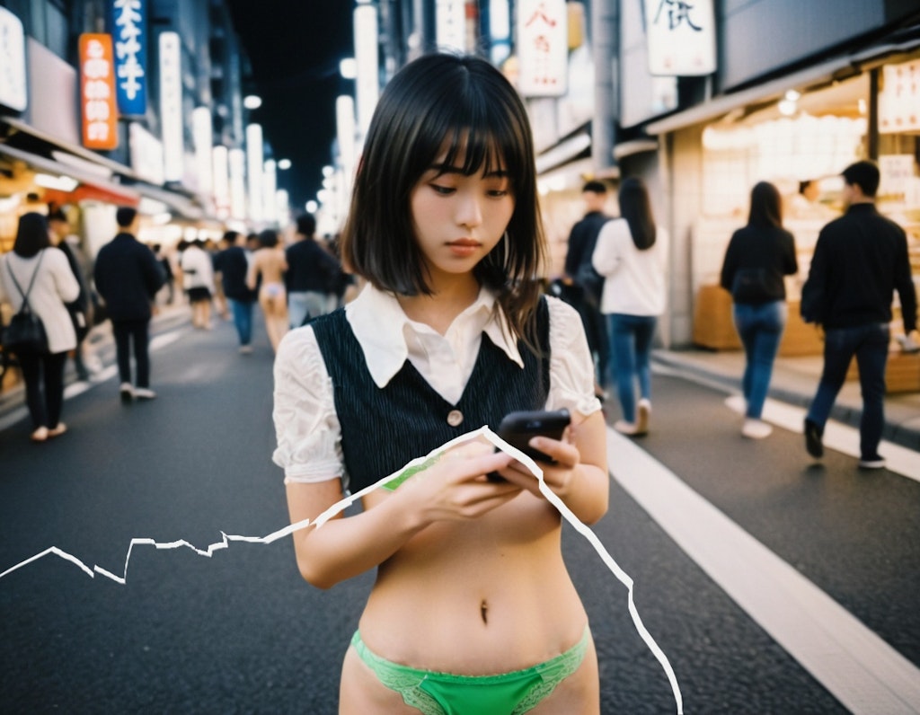 歩きスマホのお姉さん（＋透視・妄撮）