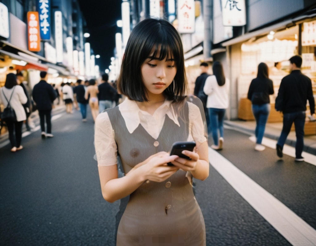 歩きスマホのお姉さん（＋透視・妄撮）